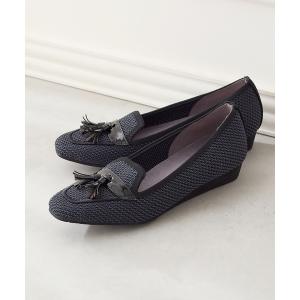 サンダル スクエアトゥ タッセルローファー パンプス レディース