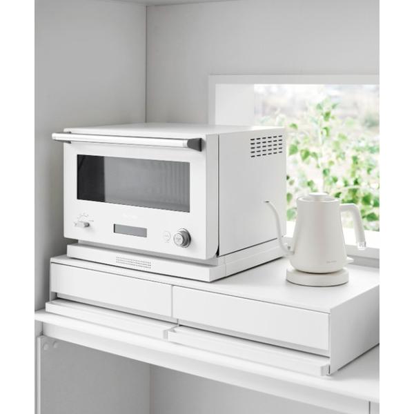 tower（タワー）2way キッチン家電下引き出し＆スライドテーブル W80