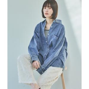 ブラウス シャツ ケミカルウォッシュシャツ長袖 / 140262 レディース