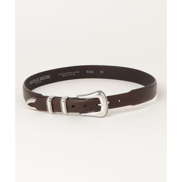 ベルト BISON LEATHER - BELT“MC COY II” メンズ レディース
