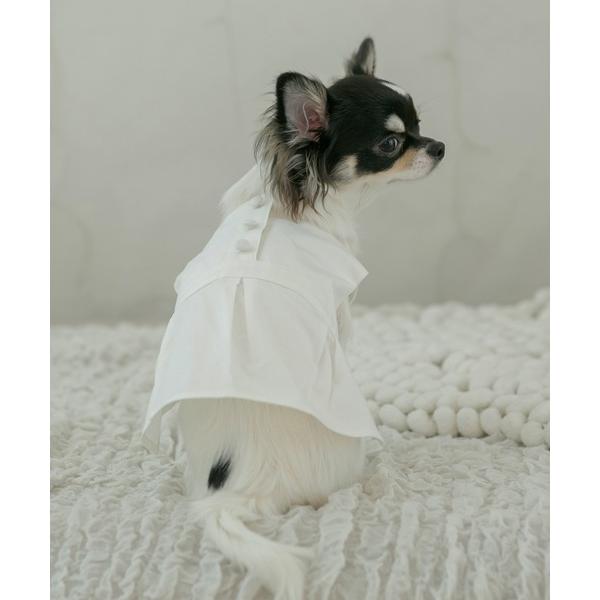 犬 服 くるみボタンワンピース・ロンパース