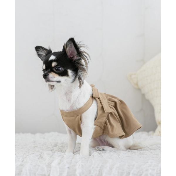 犬 服 カットスウェードペプラムブラウス