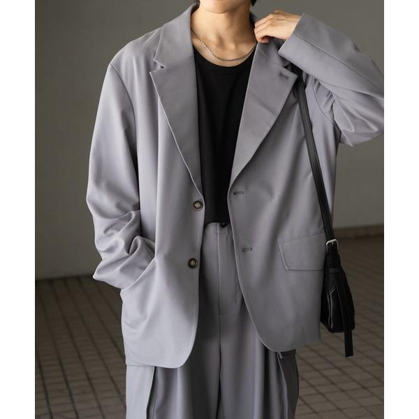 コート ジャケット 「セットアップ対応」シングルルーズジャケット メンズ