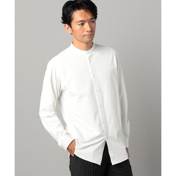 シャツ ギガダルテロン プレーディング2WAYストレッチ バンドカラーシャツ メンズ