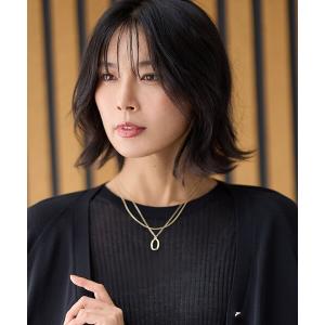 ネックレス ２連ラウンドネックレス レディース