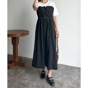 ワンピース ビスチェ見えドロストワンピースの商品画像