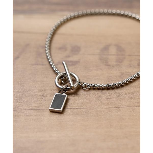 ブレスレット チャーム ステンレス ブレスレット / Charm stainless steel b...