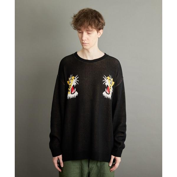 セーター ニット 「ミマ」ドラロン綿スーベニアオーバーサイズニット メンズ レディース