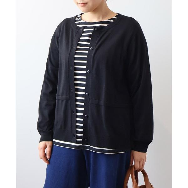 カーディガン 「L〜6L 大きいサイズ」「抗ピル/ウォッシャブル」ティアードカーディガン レディース