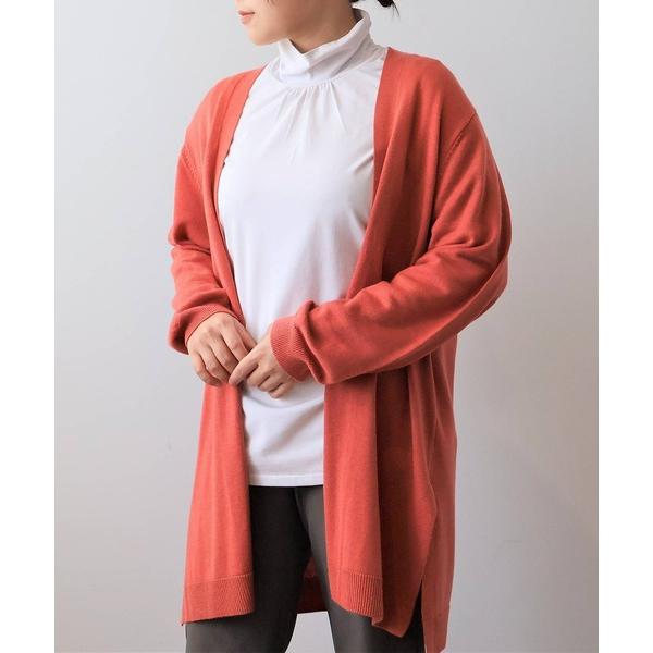 カーディガン 「LL〜6L 大きいサイズ」「WEB/一部店舗限定」ニットロングカーディガン レディー...