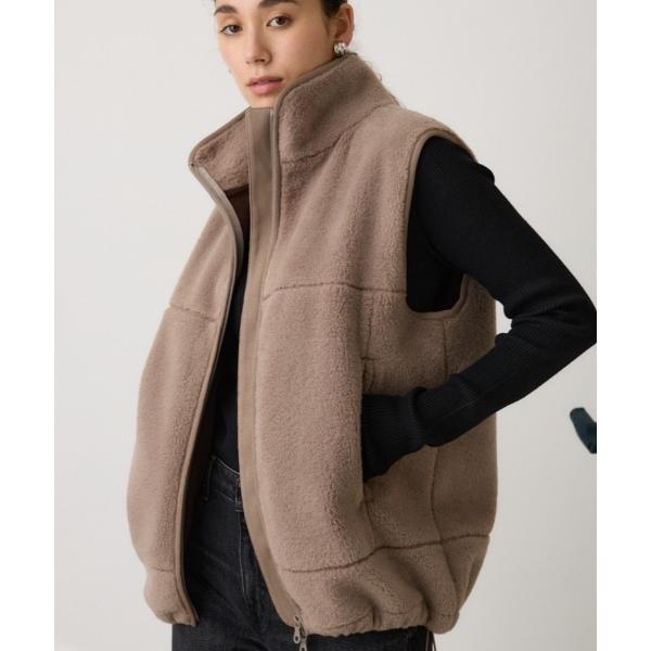 ベスト ジレ ボアドッキングベスト / 羽織り / アウター / 冬服 レディース