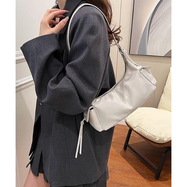 ショルダーバッグ バッグ サイドポケットレースアップショルダーバッグ レディース