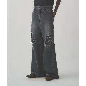 Juha（ユハ） ワイドパンツ スラックス 2TUCK WIDE PINSTRIPE PANTS