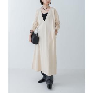 ワンピース 「MADE IN JAPAN」Vネックロングワンピース