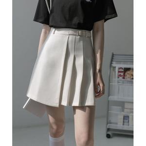 スカート ハイウエストスリットミニスカート