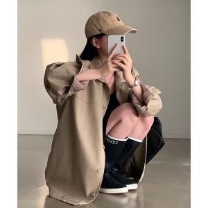 ステンカラーコート コート フェイクレザーロングジャケット レディース レディース