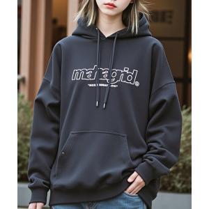 パーカー 「mahagrid/マハグリッド」THIRD LOGO HOODIE/サードロゴ プルオーバーパーカー レディース メンズ