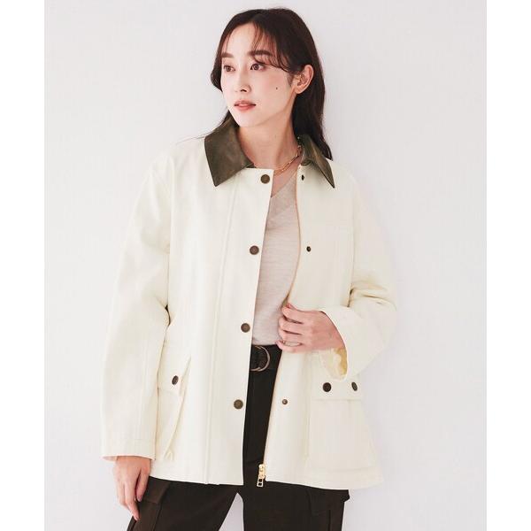 ブルゾン アウター 「ヴィンテージ感」コットンモール ショートブルゾン レディース