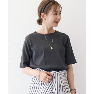 tシャツ 抗菌防臭リブ5分袖カットプルオーバー ...の商品画像