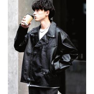 Rocky Monroe 革ジャン ライダース オーバーサイズPUレザー A-2 Rocky Monroe 革ジャン ライダース オーバーサイズPUレザー A-2
