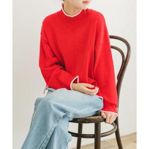 ニット セーター ハイショクハイネックニット レ...の商品画像