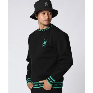 サイコバニー　PSYCHO BUNNY　GOLF モダングラフィック ヘンリーネックニットジャージミドラー Psycho Bunny（サイコバニー） PSYCHO BUNNY GOLF モダングラフィック