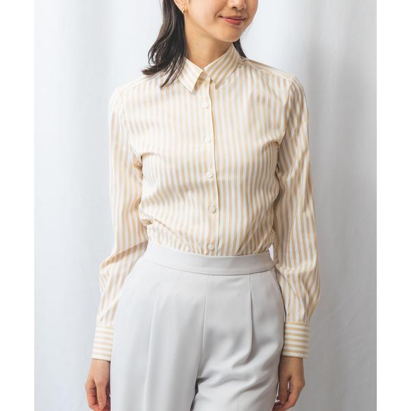 ブラウス シャツ 「NARACAMICIE」ストライプ長袖シャツ レディース