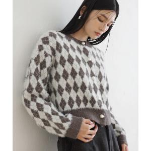 アーガイル カーディガン レディースのおすすめ人気商品一覧 通販
