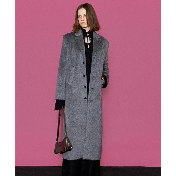 コート チェスターコート Mohair Shaggy Long Coat/モヘアシャギーロングコート...