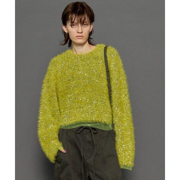 ニット セーター Sparkling Shaggy Knit Pullover/キラキラシャギープル...