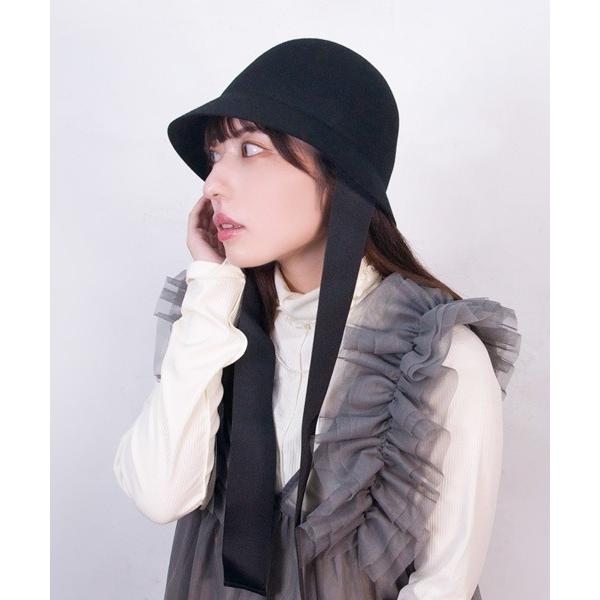 帽子 ハット STRAP FELT HAT／ストラップ フェルトハット レディース