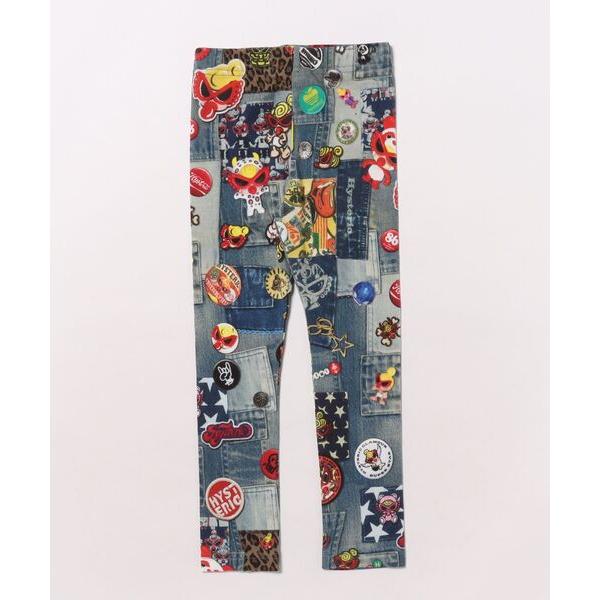 パンツ SCRATCH DENIM総柄 Viscotex 10分丈レギンス キッズ 子供服 男の子 ...