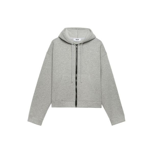 パーカー ウールブレンド ボンディングニットパーカー メンズ レディース