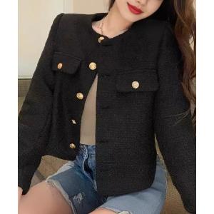 ジャケット ノーカラージャケット クラシックモダン ノーカラージャケット レディース