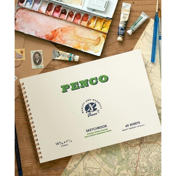 文房具 penco ペンコ スケッチブック ノート 厚口 グリーン B5