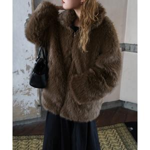 Flolia（フロリア） コート アウター ビッグカラー オーバーサイズ