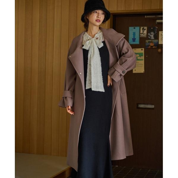 コート チェスターコート スタンドネックロングコート  116292 レディース