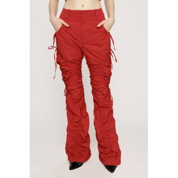 スラックス パンツ RIBBON GATHER FLARE PT リボン ギャザー フレア パンツ ...