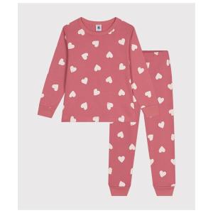 プチバトー　PETIT BATEAU ミルキーハート　長袖パジャマ8.10ans プチバトー PETIT BATEAU ミルキーハート 長袖パジャマ8.10ans PETIT