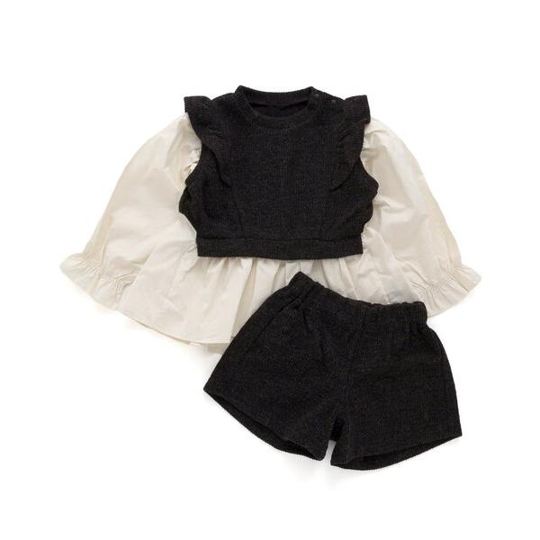 セットアップ 起毛ニットソーセットアップ キッズ 子供服 女の子