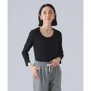 tシャツ three dots / JESSICA 3/4 スリーブ Tシャツ レディース