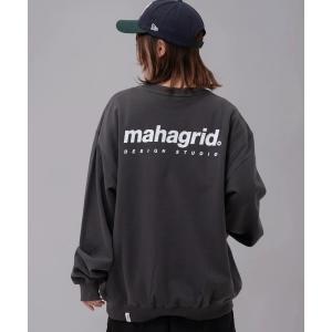 トレーナー スウェット 「mahagrid/マハグリッド」ORIGIN LOGO CREWNECK/オリジンロゴ クルーネック スウェットシャツ レデ