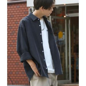 シャツ 「ZIP FIVE」 CVCオックス レギュラーカラー 長袖 シンプル オーバーサイズ シャツ メンズ レディース