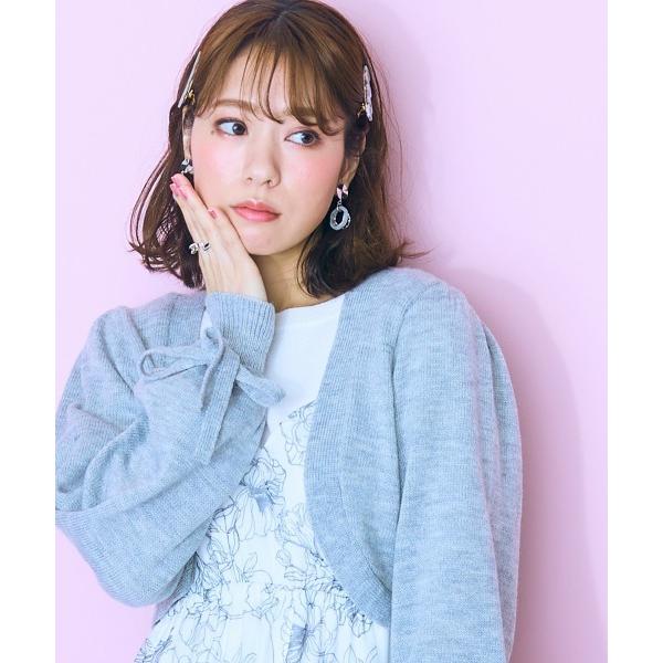カーディガン 「大きいサイズ」 ニットアームボレロ marun レディース