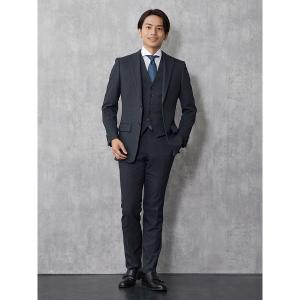 未使用級✨スーツ スリーピース セットアップ XL 背抜き 2B チェック Perfect Suit FActory セットアップ 「上下洗える/ベスト付」WEB