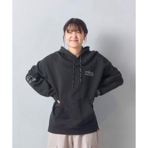 The BONEZ atmos パーカー　L　 黒 atmos - atmos × THE BONEZ TOUR HOODIE パーカー XL 青の通販 by