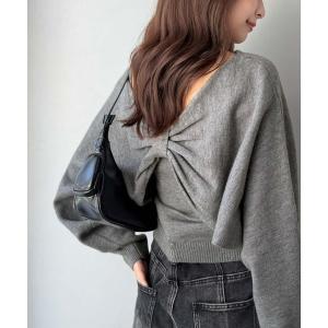 ニット セーター 「mily bilet」マルチway リボンボレロ × キャミニット アンサンブル (セットアップ） レディース