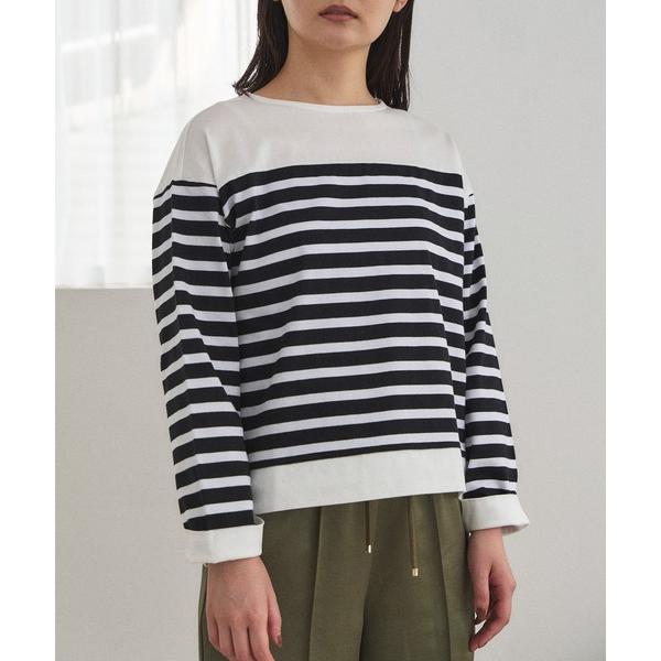 tシャツ シルケットボーダーカットソー「日本製」 レディース