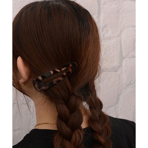 ヘアピン 「float」べっ甲/デミ柄 デザイン パッチンピン