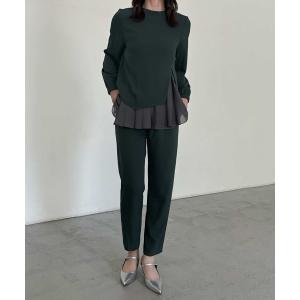 セットアップ ブラウスキャミソールパンツセレモニースーツ3点セット テーパード セットアップ 入園式 卒園式 入学式 卒業式 お宮参り 七五三 ママ